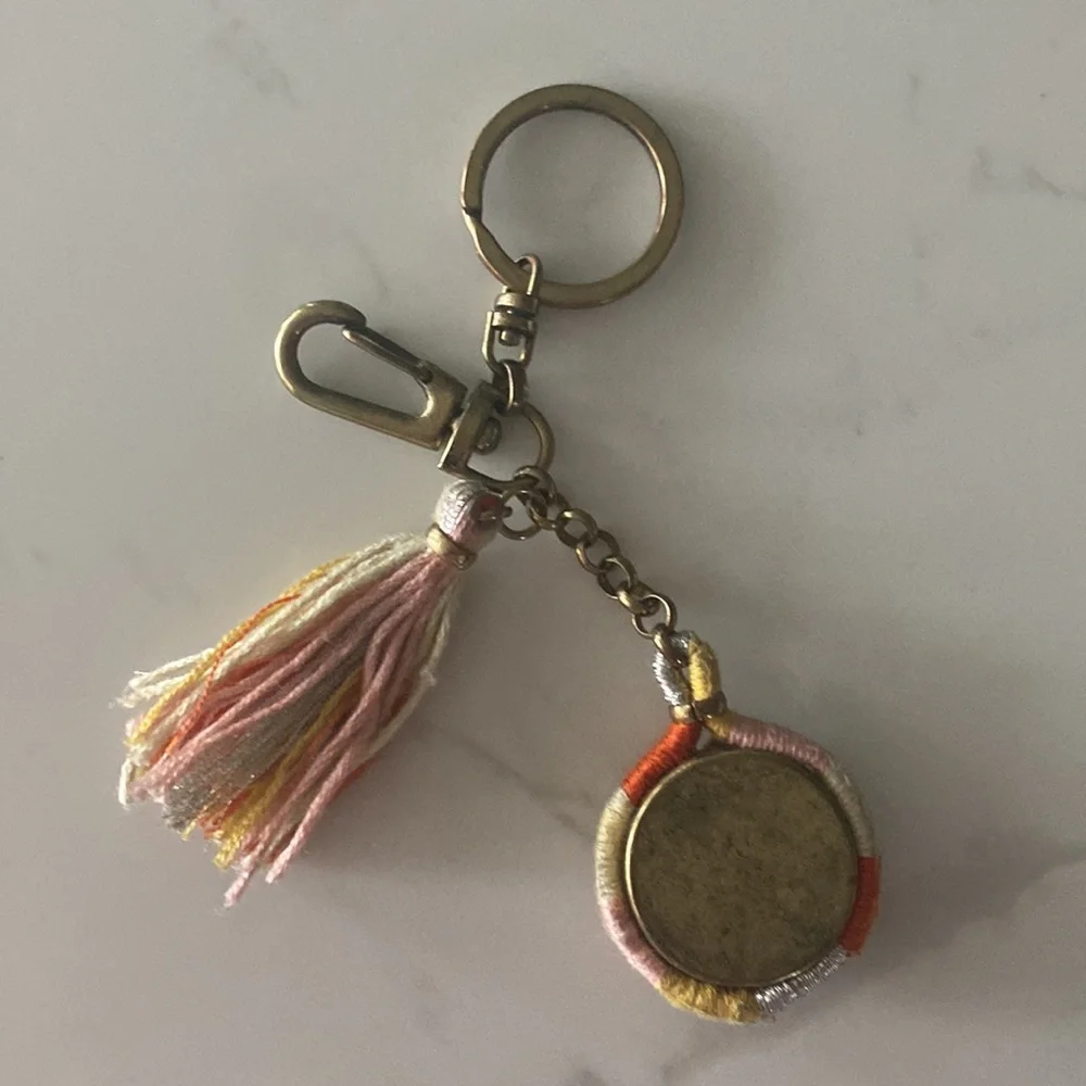 Anthropologie letter “A” keychain/bag charm - Picture 2 of 2